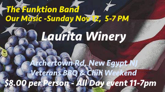 The Funktion Band = Laurita Winery 